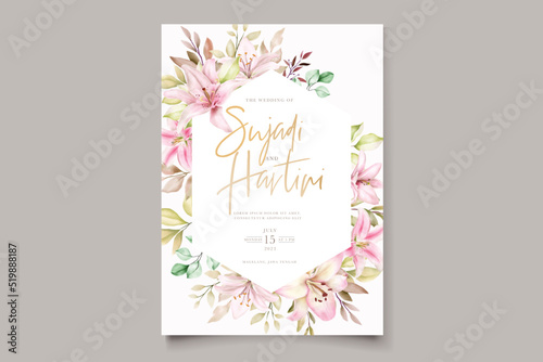 watercolor floral background and frame design
