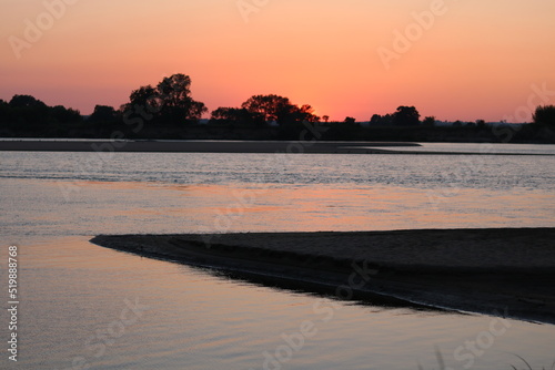 Sunset on the Vistula River.