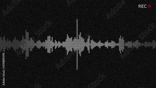 Phone call audio wave interrogation criminal case recording answering machine mailbox visualization