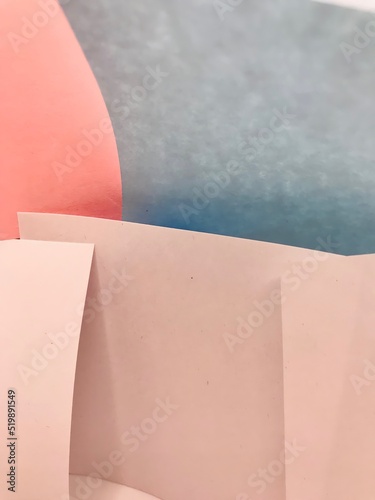 Colourful blank paper sheets on a white background. Design, template or mockup. Sticky paper with copy space for your message.