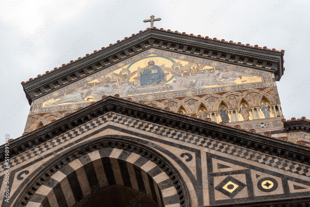 Portal of the mediaeval Saint Andrew cathedral in Amalfi