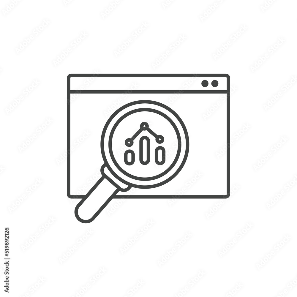 analysis icons  symbol vector elements for infographic web