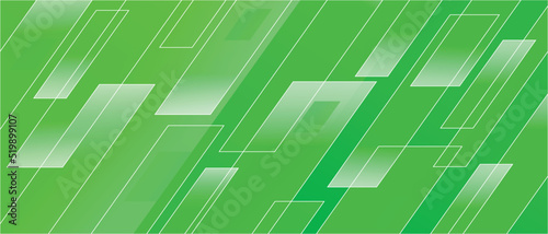 Abstract green background with diagonal geometric shapes. Modern business geometric background red rectangles and diagonal lines. Banner for headers, websites