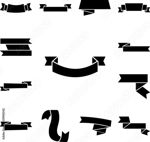 Ribbon icon in a collection with other items