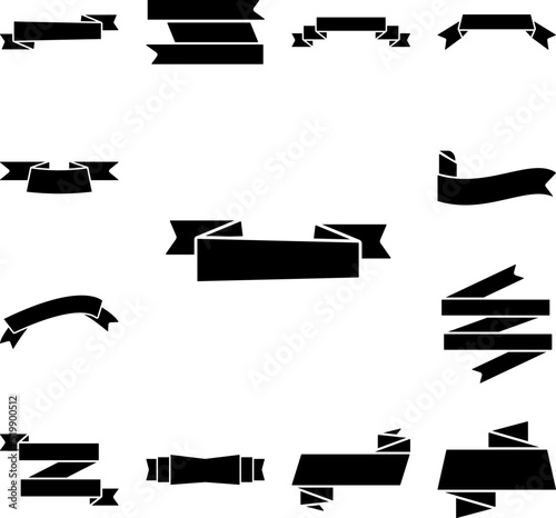 Ribbon icon in a collection with other items