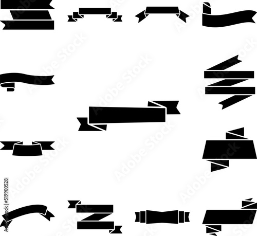Ribbon icon in a collection with other items