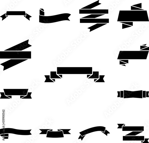 Ribbon icon in a collection with other items