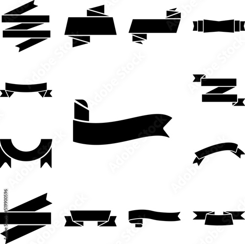 Ribbon icon in a collection with other items