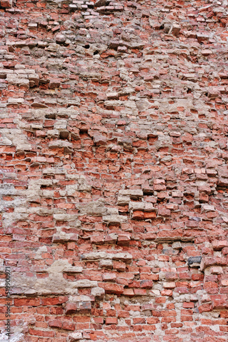 Texture of the old brick wall