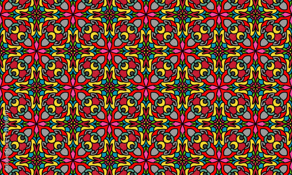 abstract background ethnic pattern colored