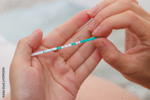 Pregnancy test showed two strips. Happy news.