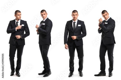 Set of handsome gentleman o...