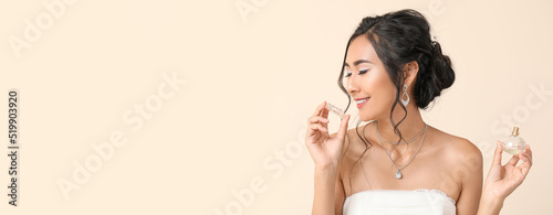 Beautiful young Asian bride...