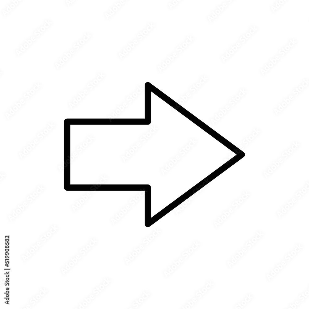 arrow icon vector design template simple and clean
