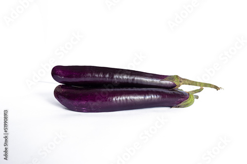 Wallpaper Mural purple eggplant isolated on a white background Torontodigital.ca