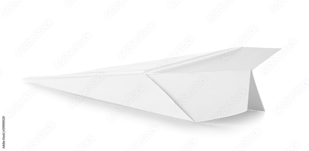 Paper plane on white background Paper plane on white background