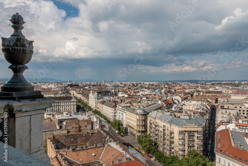 Top view of the city of Budapest, Hungary. © Alesia