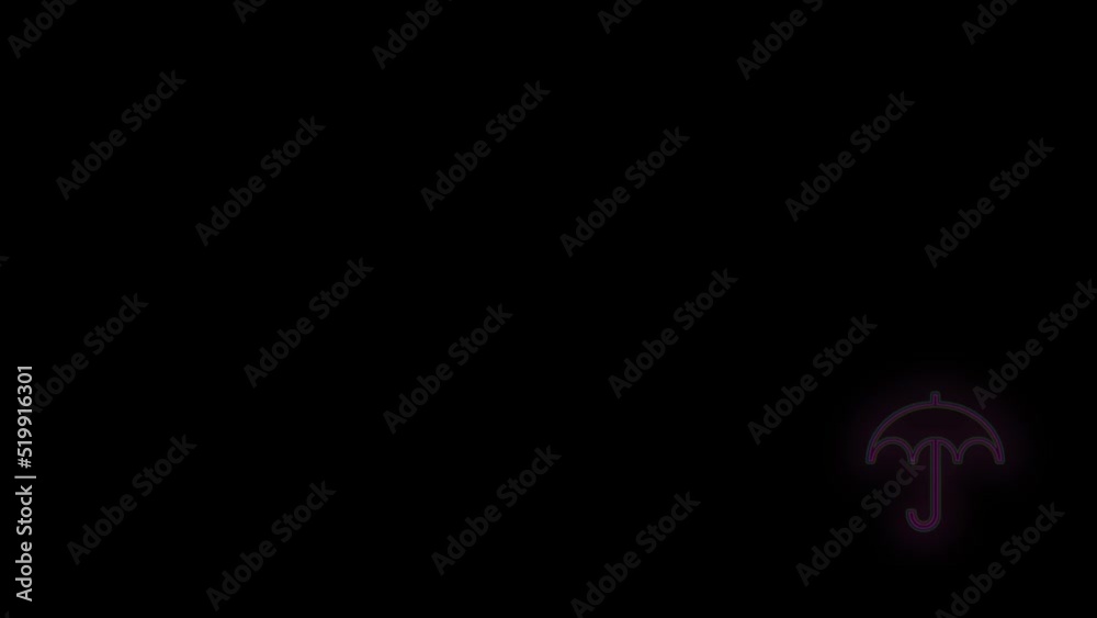 Neon umbrella pattern with purple color, motion abstract disco, club and party style background Neon umbrella pattern with purple color, motion abstract disco, club and party style background