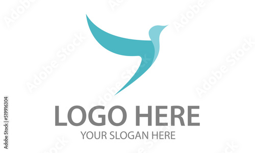 Tosca Color Flying Freedom Bird Logo Design