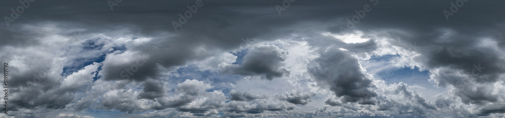 Blue sky hdri 360 panorama with white beautiful clouds. Seamless panorama with zenith for use in 3d graphics or game development as sky dome or edit drone shot for sky replacement Blue sky hdri 360 panorama with white beautiful clouds. Seamless panorama with zenith for use in 3d graphics or game development as sky dome or edit drone shot for sky replacement