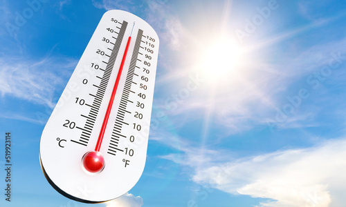 A thermometer that goes off the charts in a scorching summer
