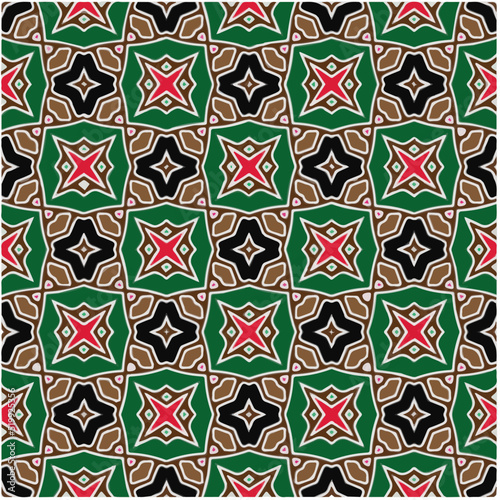 Wallpaper Mural Seamless vector pattern. Background texture in geometric ornamental style.Repeat background. Torontodigital.ca