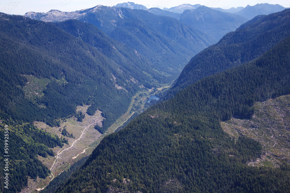 Naklejka premium Mountains and Valleys2