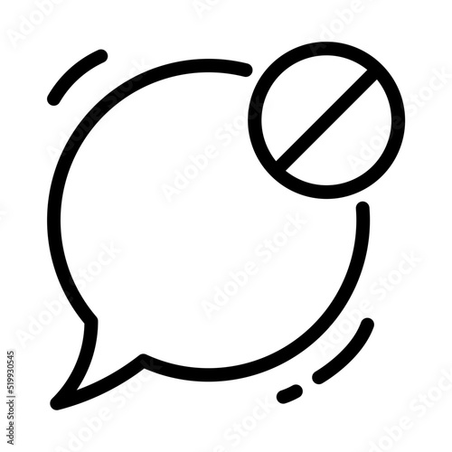 Block Chat Icon