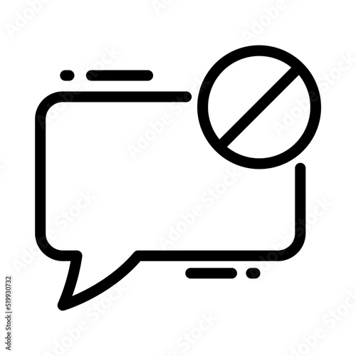 Block Chat Icon