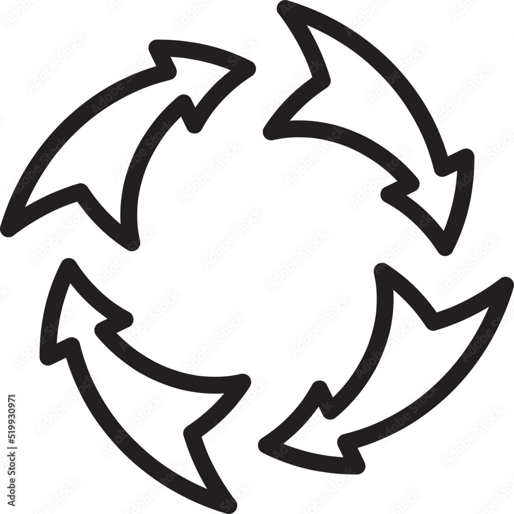 Rotation Arrow Icon Vector Illustration on white background..eps Rotation Arrow Icon Vector Illustration on white background..eps