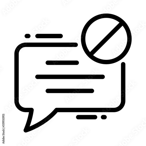 Block Chat Icon