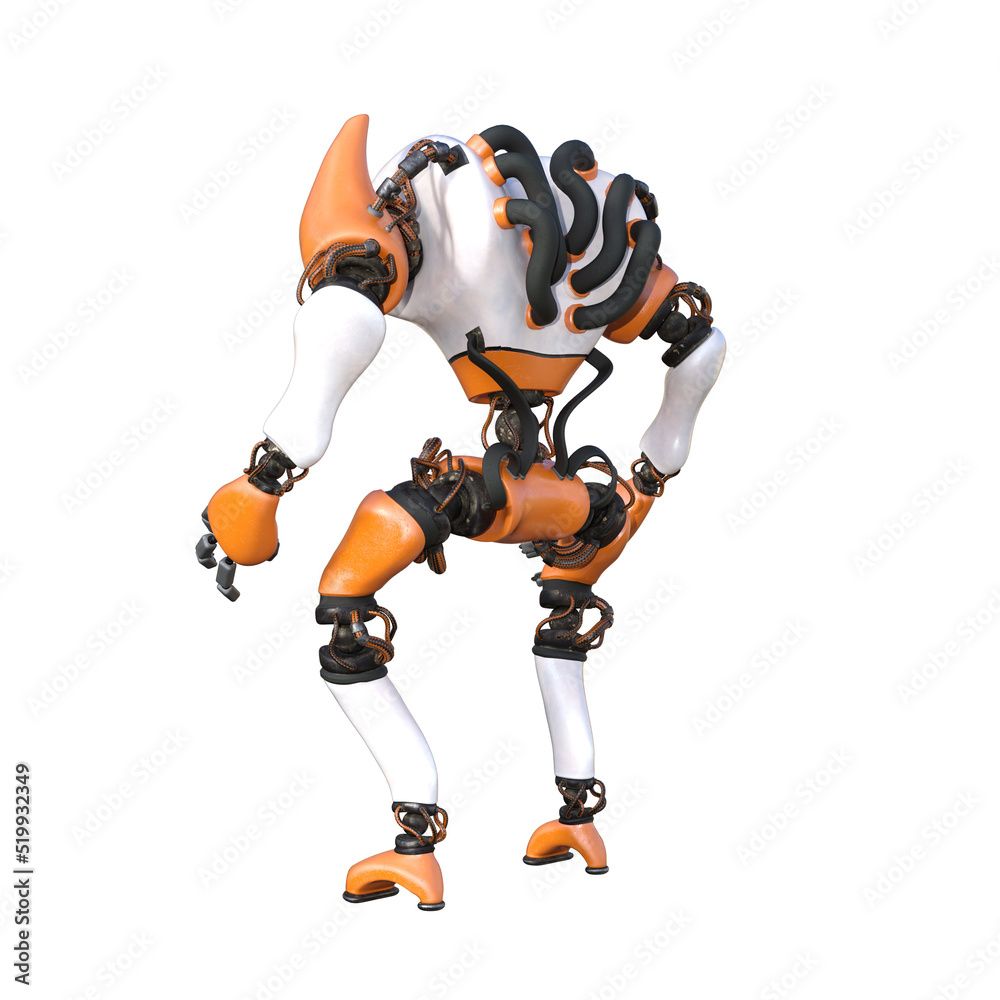 Cartoon character roboter isolated on white background. Character for collages, Clipart, photobashing. 3d rendering illustration. Cartoon character roboter isolated on white background. Character for collages, Clipart, photobashing. 3d rendering illustration.
