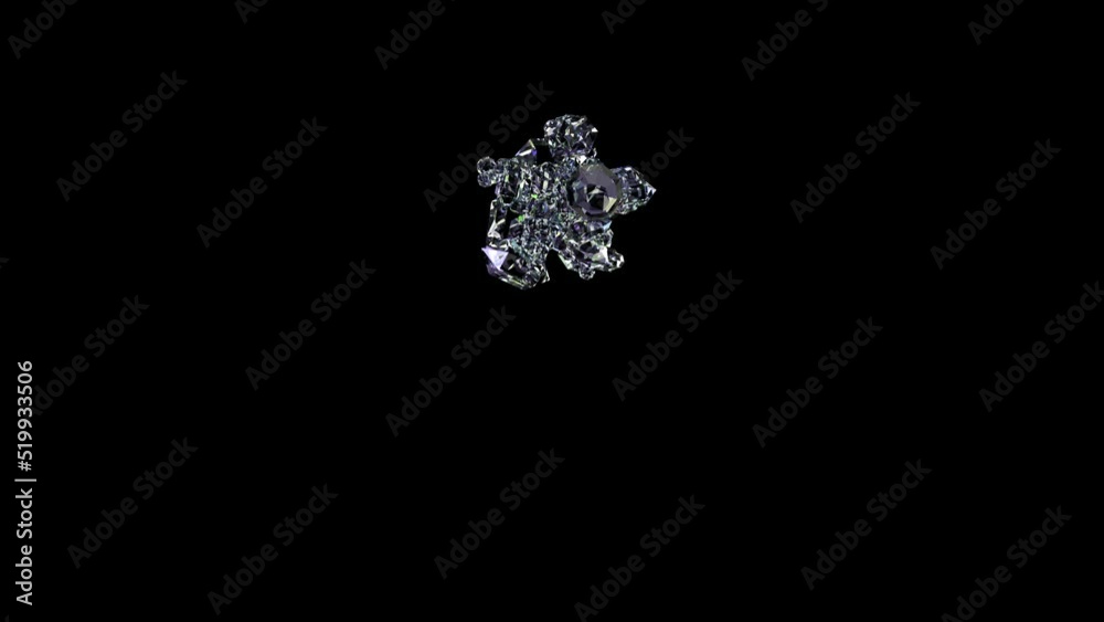 animated asterisk - clear brilliants gems font, isolated - loop video animated asterisk - clear brilliants gems font, isolated - loop video