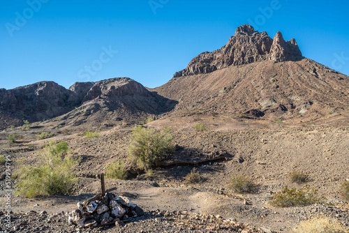An overlooking view of nature in Yuma, Arizona