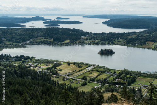 Aerial views of Pacific Northwest from Mount Erie trailhead - 5 photo