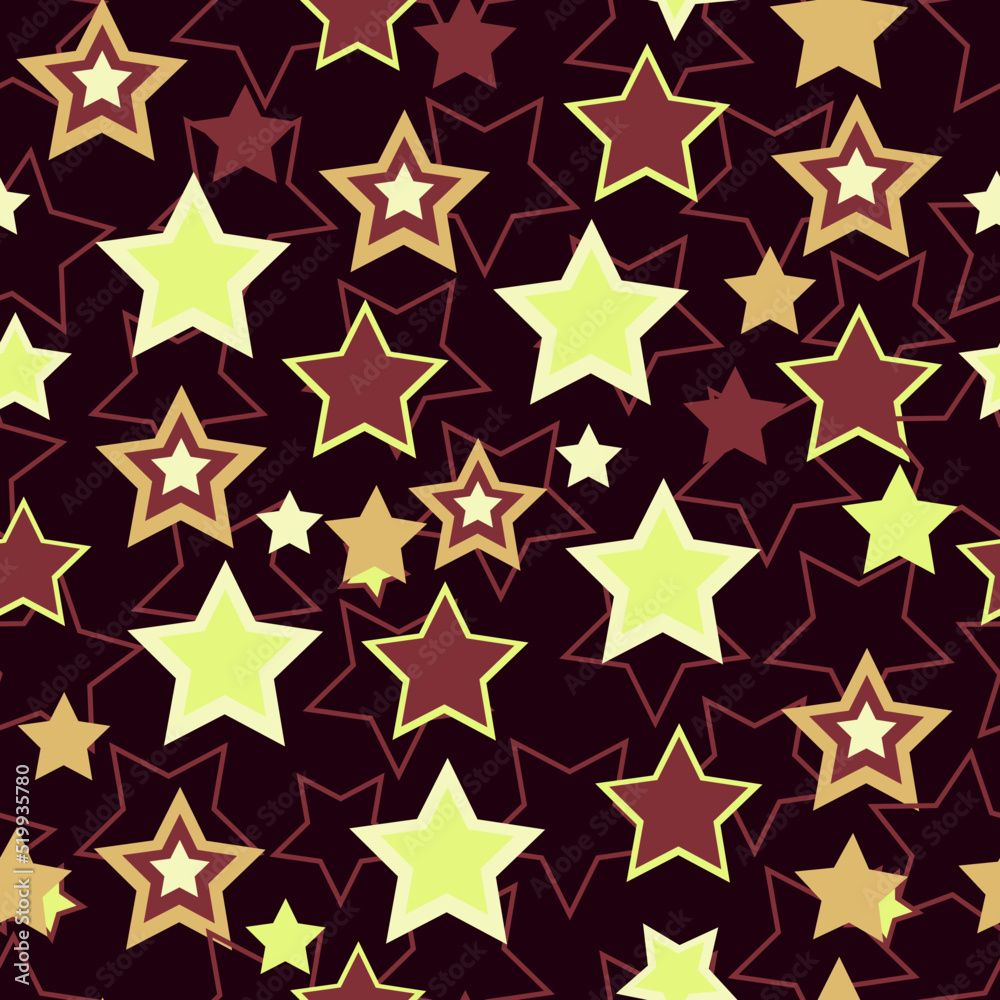 Star seamless geometric pattern
