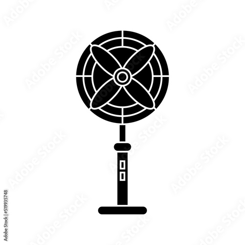 Floor fan icon. Vector isolated on transparent background