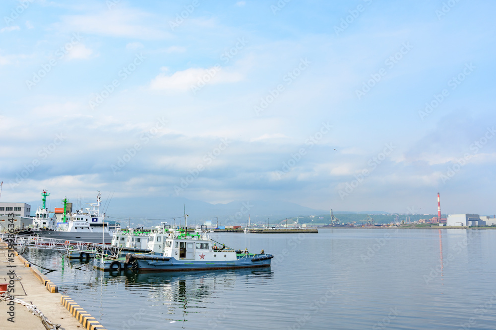 北海道　室蘭の港
