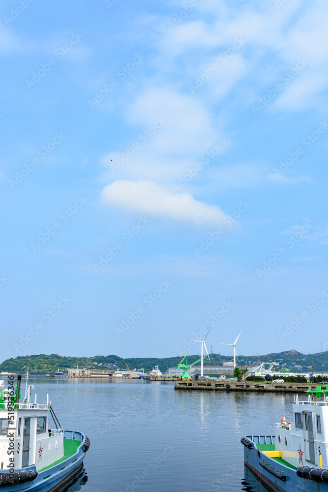 北海道　室蘭の港
