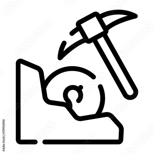 mining line icon