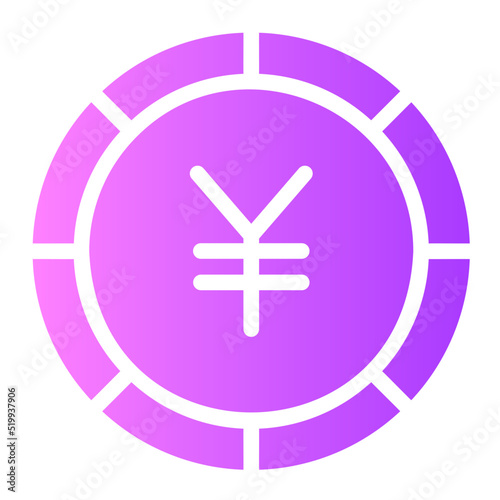 yen gradient icon