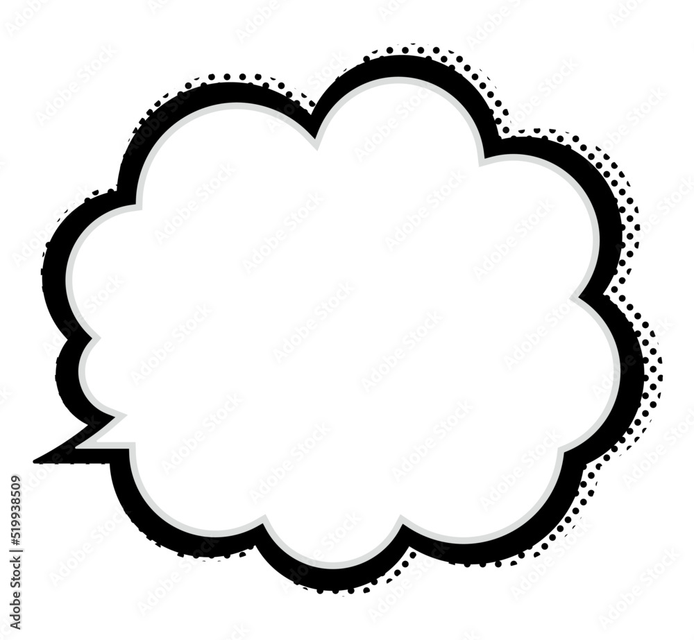 シンプルでポップなもくもく雲ふきだし シンプルでポップなもくもく雲ふきだし