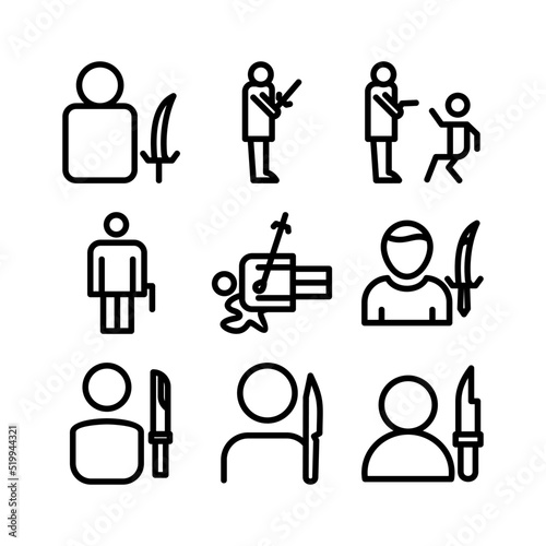 assassination icon or logo isolated sign symbol vector illustration - high quality black style vector icons

