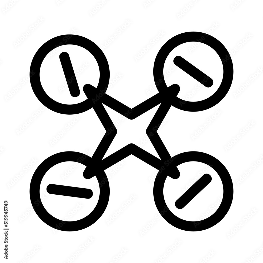 drone icon or logo isolated sign symbol vector illustration - high quality black style vector icons
