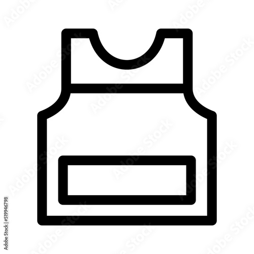 vest icon or logo isolated sign symbol vector illustration - high quality black style vector icons
