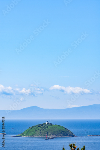 北海道 室蘭港の大黒島 