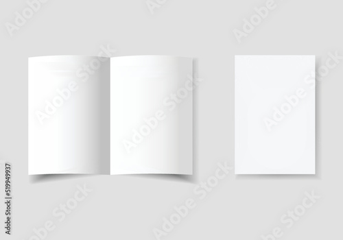 White empty page sheet