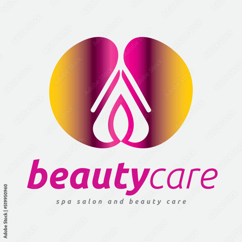 Beauty Care Parlor and Spa Salon Logo Design Beauty Care Parlor and Spa Salon Logo Design