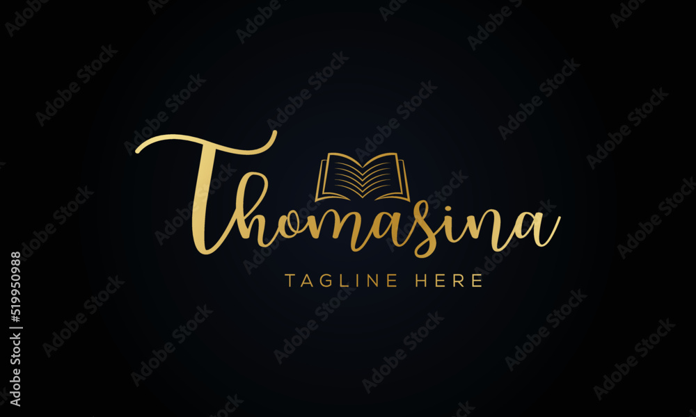 Publication book logo design 