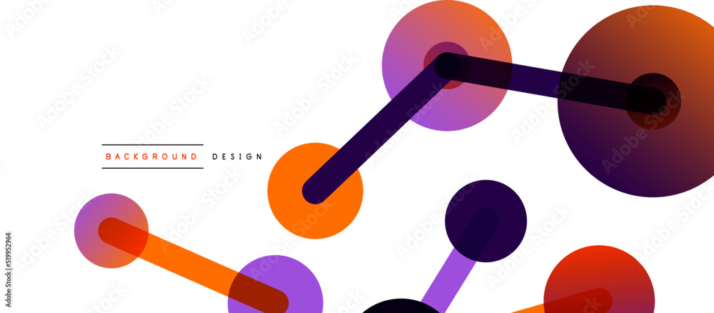 Line points connections geometric abstract background. Circles connected by lines. Trendy techno business template for wallpaper, banner, background or landing Line points connections geometric abstract background. Circles connected by lines. Trendy techno business template for wallpaper, banner, background or landing